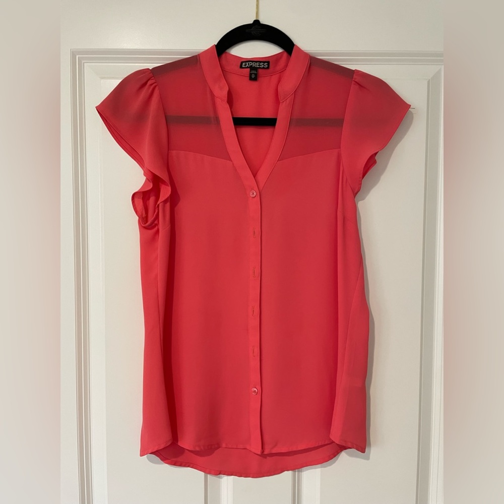 Express Sheer Pink Top Size Small XS